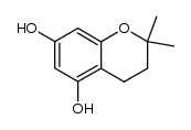 2,2-dimethyl-3,4-dihydro-2H-chromene-5,7-diol结构式