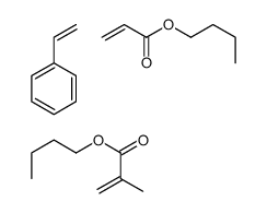 butyl 2-methylprop-2-enoate,butyl prop-2-enoate,styrene Structure