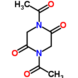 1,4-二乙酰基哌嗪-2,5-二酮结构式