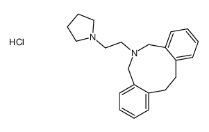 6-(2-pyrrolidin-1-ylethyl)-5,7,12,13-tetrahydrobenzo[d][2]benzazonine,hydrochloride Structure