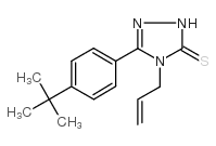 4-烯丙基-5-(4-叔丁基苯基)-4H-1,2,4-噻唑-3-硫醇结构式