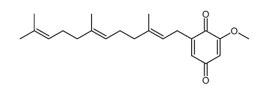 2-methoxy-6-(3',7',11'-trimethyl-dodeca-2',6',10'-trienyl)-[1,4]benzoquinone结构式