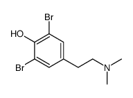 2,6-dibromo-4-[2-(dimethylamino)ethyl]phenol结构式