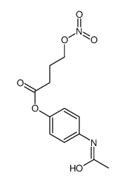 (4-acetamidophenyl) 4-nitrooxybutanoate Structure