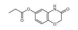6-propionyloxy-4H-benzo[1,4]oxazin-3-one结构式