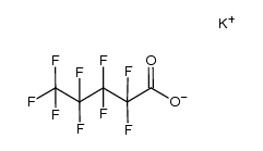 Potassium perfluoropentanoate Structure