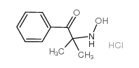2-(hydroxyamino)-2-methyl-1-phenylpropan-1-one,hydrochloride Structure