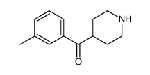 (3-methylphenyl)-piperidin-4-ylmethanone Structure