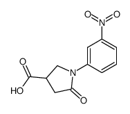 1-(3-NITROPHENYL)-5-OXO-3-PYRROLIDINECARBOXYLIC ACID Structure