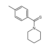 N-[(4-methylphenyl)thioxomethyl]piperidine结构式