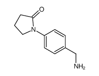 1-[4-(氨基甲基)苯基]吡咯烷-2-酮结构式