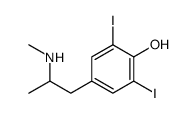 2,6-diiodo-4-[2-(methylamino)propyl]phenol结构式