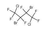 2,3-dibromo-1,4-dichloro-1,1,2,3,4,4-hexafluoro-butane结构式