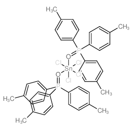 Tin,tetrachlorobis[tris(4-methylphenyl)phosphine oxide-O]- (9CI) Structure