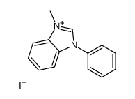1-methyl-3-phenylbenzimidazol-1-ium,iodide Structure