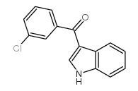 (3-氯-苯基)-(1H-吲哚-3-基)-甲酮结构式