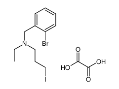(2-bromophenyl)methyl-ethyl-(3-iodopropyl)azanium,2-hydroxy-2-oxoacetate结构式