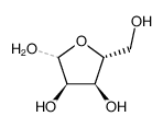 (3R,4S,5R)-5-(hydroxymethyl)tetrahydrofuran-2,3,4-triol结构式