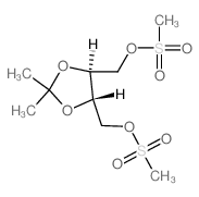 1,3-Dioxolane-4,5-dimethanol,2,2-dimethyl-, 4,5-dimethanesulfonate, (4S,5S)-结构式