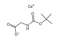 Boc-glycine cesium salt Structure