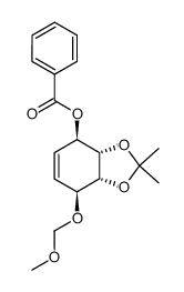 (3aS,4R,7S,7aR)-3a,4,7,7a-tetrahydro-7-(methoxymethoxy)-2,2-dimethyl-1,3-benzodioxol-4-ol monobenzoate结构式