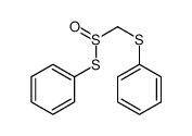 phenylsulfanylsulfinylmethylsulfanylbenzene结构式