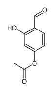 4-(乙酰基氧基)-2-羟基苯甲醛结构式