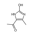 4-乙酰基-5-甲基-1,3-二氢-2H-咪唑-2-酮结构式