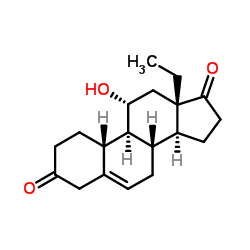 11A-羟基-18-甲基雌甾-4-烯-3,17-二酮结构式