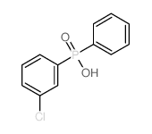 (3-chlorophenyl)-phenyl-phosphinic acid结构式