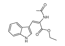 ethyl 2-acetamido-3-(1H-indol-3-yl)acrylate Structure