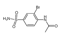 4-acetylamino-3-bromo-benzenesulfonic acid amide结构式