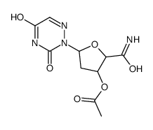 [2-carbamoyl-5-(3,5-dioxo-1,2,4-triazin-2-yl)oxolan-3-yl] acetate Structure