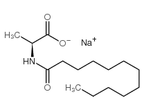 N-十二碳酰基-L-丙氨酸钠结构式