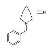 3-Azabicyclo[3.1.0]hexane-1-carbonitrile, 3-(phenylmethyl)- Structure
