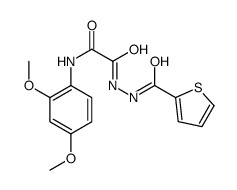 N-(2,4-dimethoxyphenyl)-2-oxo-2-[2-(thiophene-2-carbonyl)hydrazinyl]acetamide Structure