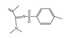 N1,N1-Dimethyl-N2-(p-toluolsulfonyl)-methacrylamidin结构式