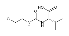 N-{(2-chloroethyl)carbamoyl}-L-valine Structure