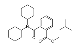 3-methylbutyl 2-(dicyclohexylcarbamoyl)benzoate Structure