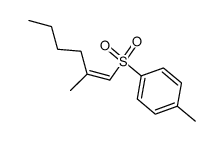 (Z)-2-methyl-1-p-tolylsulfonyl-1-hexene结构式