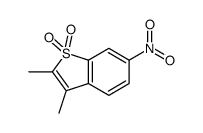 2,3-dimethyl-6-nitro-1-benzothiophene 1,1-dioxide结构式