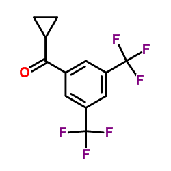 [3,5-Bis(trifluoromethyl)phenyl](cyclopropyl)methanone Structure