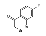 2-Bromo-4-fluorophenacyl bromide structure