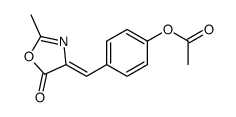 [4-[(2-methyl-5-oxo-1,3-oxazol-4-ylidene)methyl]phenyl] acetate结构式