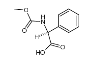 (s)-2-((methoxycarbonyl)amino)-2-phenylacetic acid Structure