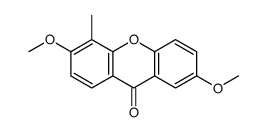 2,6-dimethoxy-5-methylxanthen-9-one结构式