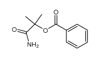 α-benzoyloxy-isobutyric acid amide结构式