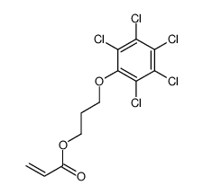 3-(2,3,4,5,6-pentachlorophenoxy)propyl prop-2-enoate Structure