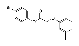 (4-bromophenyl) 2-(3-methylphenoxy)acetate结构式