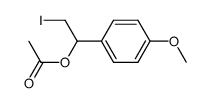 2-iodo-1-(4-methoxyphenyl)ethyl acetate Structure